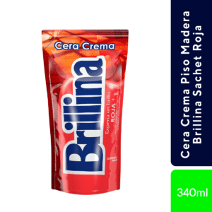 Cera Crema Piso Madera Brillina Sachet Roja 340cc